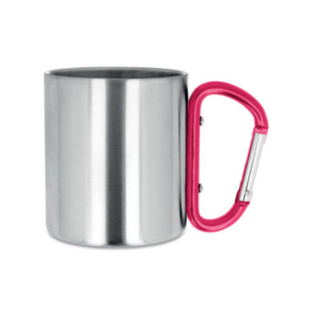 Mug en Inox Publicitaire Mousqueton 220 ml 