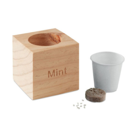 Pot en bois personnalisé GREEN 