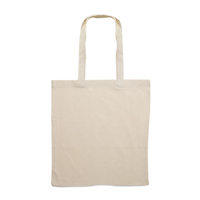 Sac Shopping Personnalisable Anses Longues Ecru 
