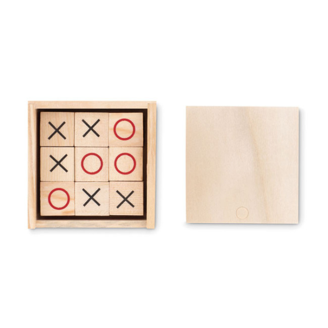 Jeu de Morpion en Bois Personnalisable 