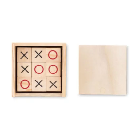 Jeu de Morpion en Bois Personnalisable 