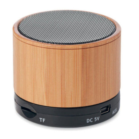 Enceinte Personnalisable Round Bambou 