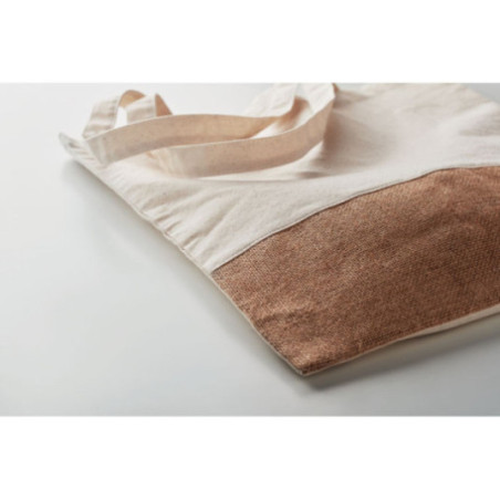 Tote Bag Coton / Jute Anses longues 