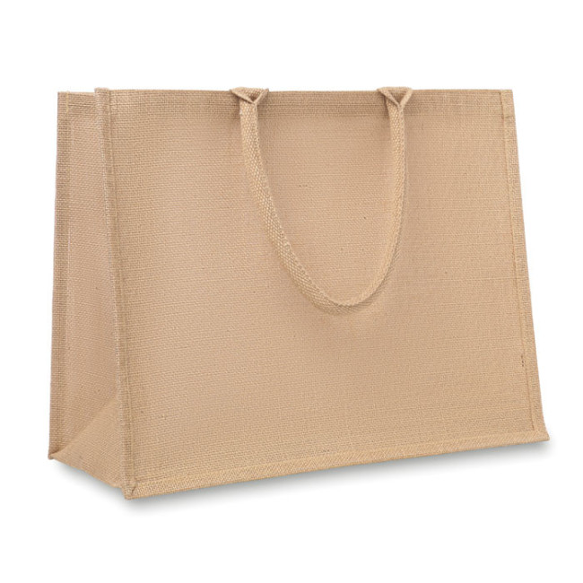 Sac de plage personnalisé en Jute laminé 