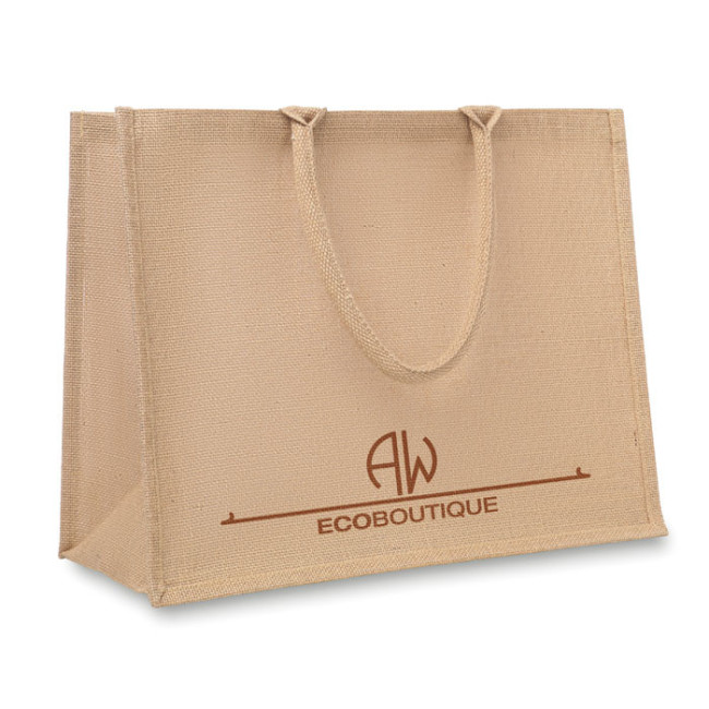 Sac de plage personnalisé en Jute laminé 