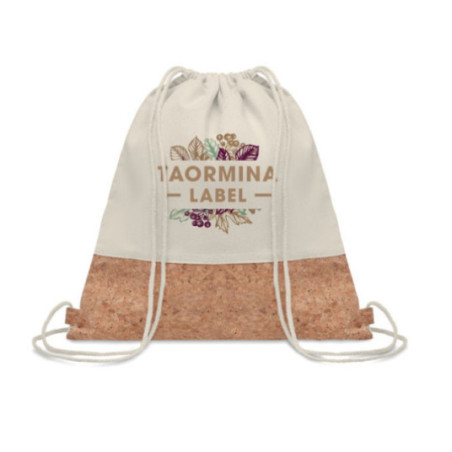 Sac cordon en Coton & Liège Personnalisable 