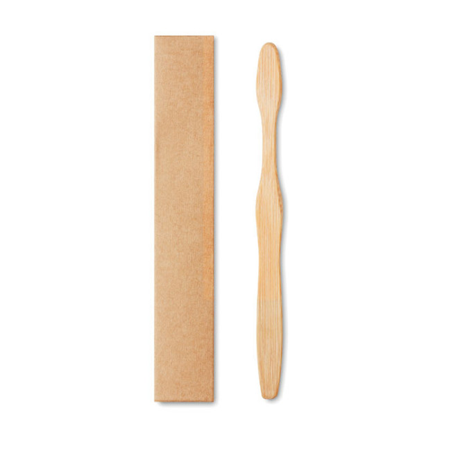 Brosse à dents en bambou personnalisable 