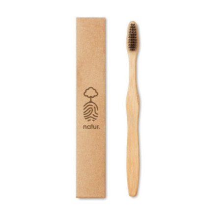Brosse à dents en bambou personnalisable 