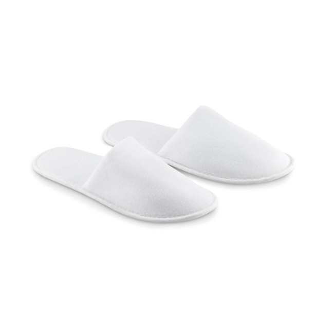 Paire de Chaussons d’Hôtel publicitaire 
