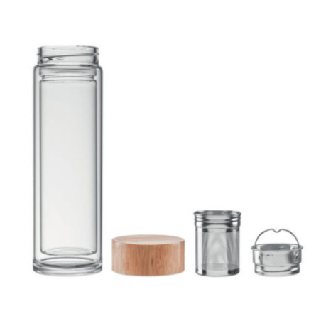 Gourde double paroi avec infuseur BATUMI 420 ml 