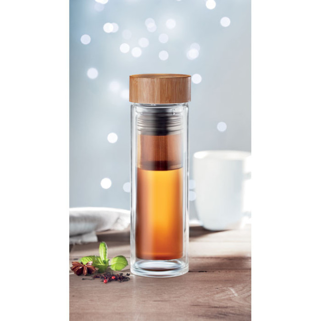 Gourde double paroi avec infuseur BATUMI 420 ml 