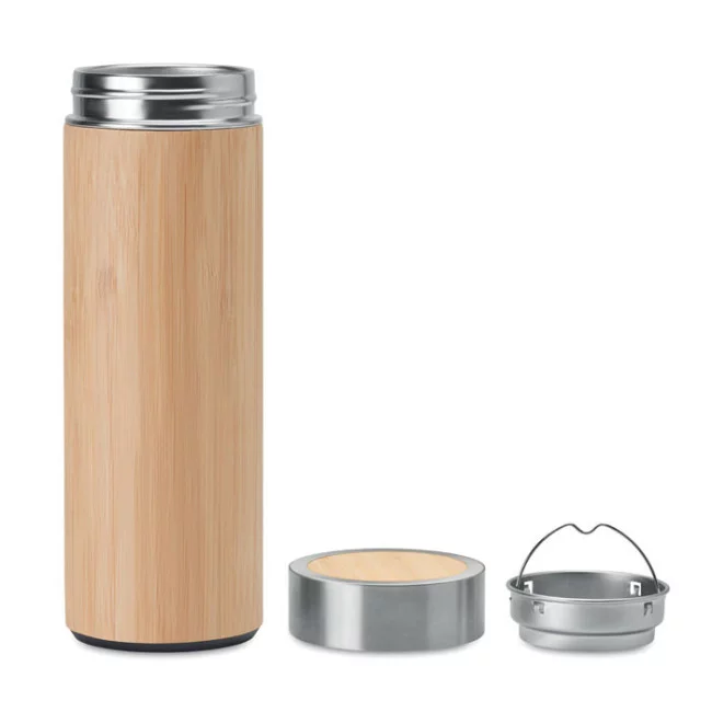 Gourde bambou double paroi 400 ml 
