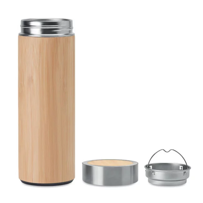 Gourde bambou double paroi 400 ml 