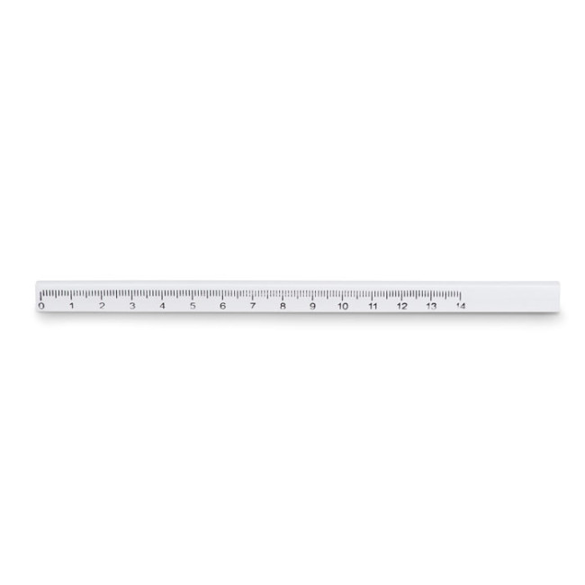 Crayon de charpentier en bois avec règle 14 cm 