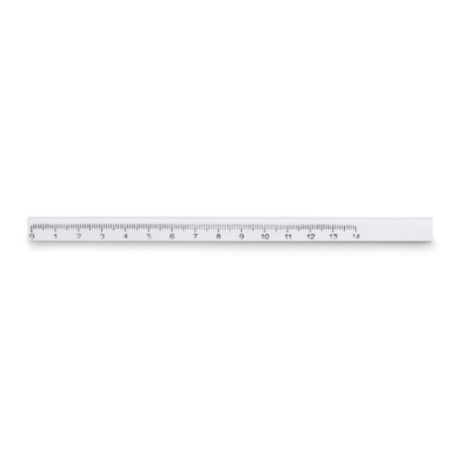 Crayon de charpentier en bois avec règle 14 cm 