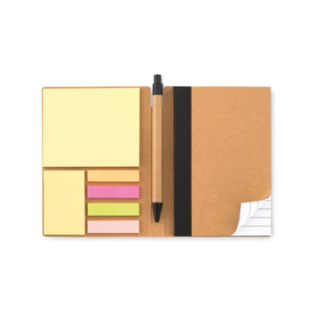 Carnet multifonctions recyclé + Stylo 
