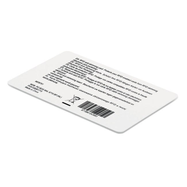 Carte anti-RFID à champ électromagnétique Custos 