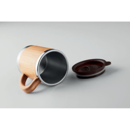 Mug isotherme bambou Mokka 300 ml 