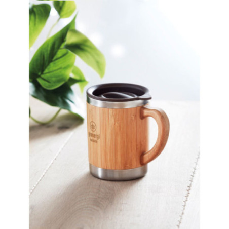 Mug isotherme bambou Mokka 300 ml 