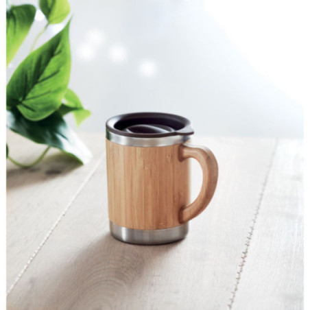 Mug isotherme bambou Mokka 300 ml 