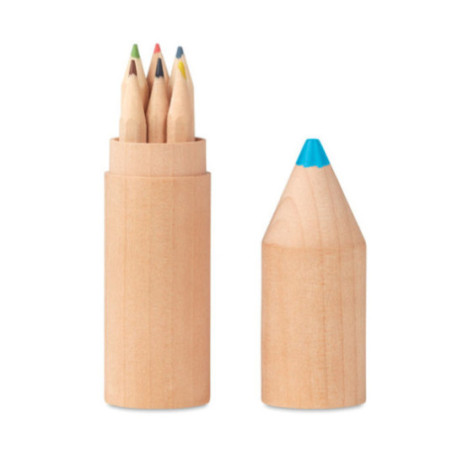 6 crayons en bois Petit Coloret 