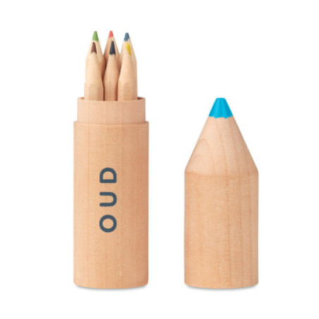 6 crayons en bois Petit Coloret 