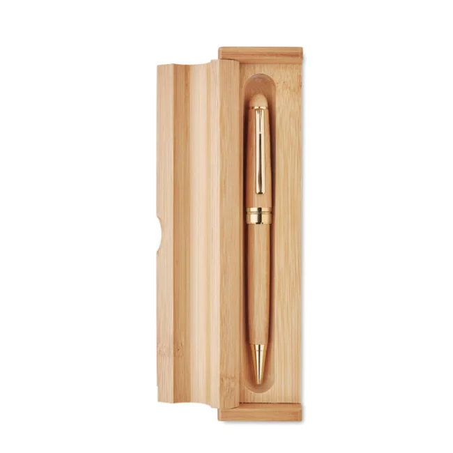 Coffret stylo bambou personnalisable ETNA 