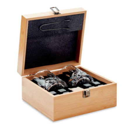 Coffret à Whisky en bambou publicitaire 