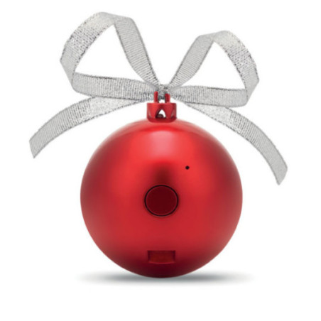 Boule de Noel enceinte publicitaire 