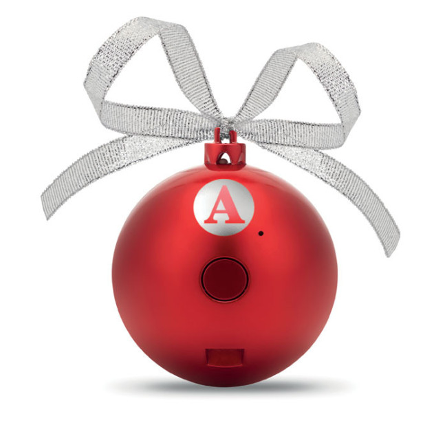 Boule de Noel enceinte publicitaire 