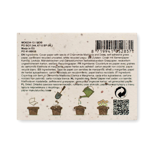 Bloc-notes publicitaire à planter 