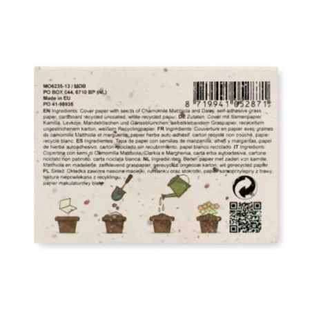 Bloc-notes memo publicitaire à planter 
