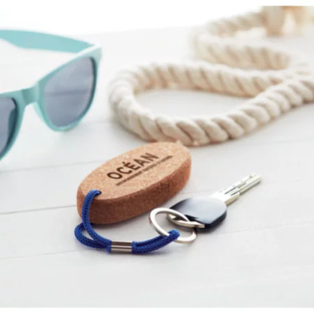 Porte-clés flottant en liège personnalisable BOAT 