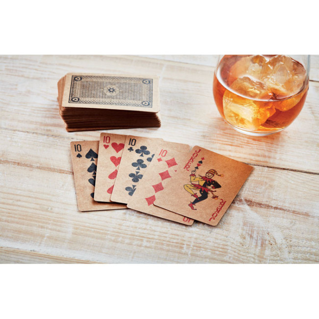 Jeu de 54 cartes publicitaire en papier recyclé 