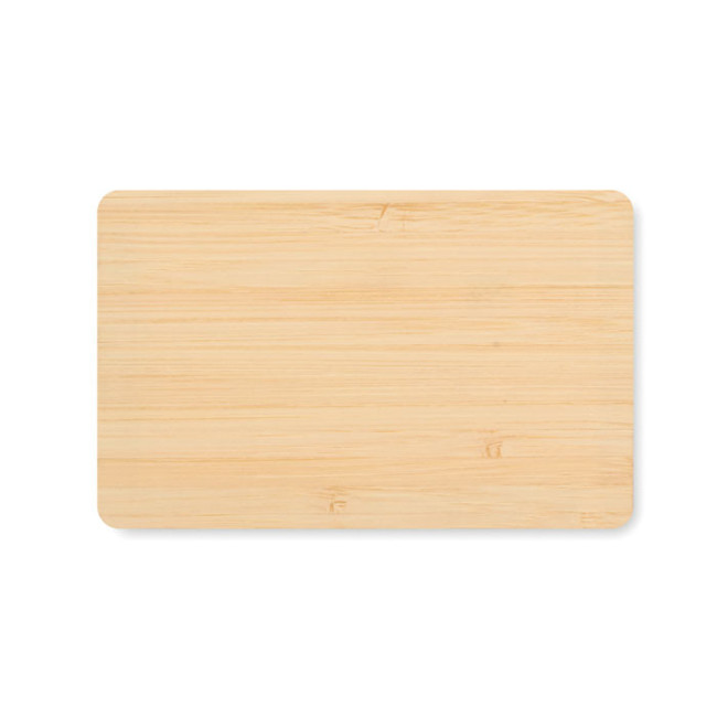 Carte anti-RFID personnalisée bambou Custos 
