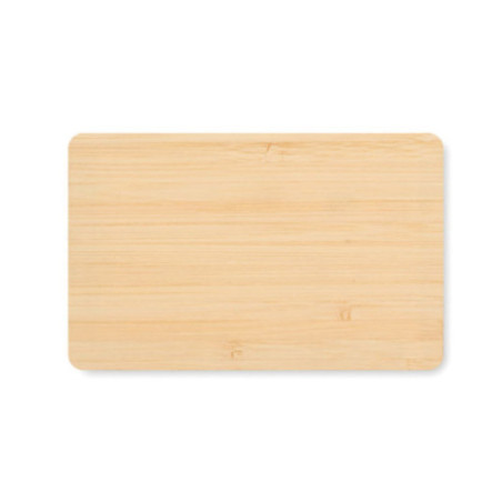 Carte anti-RFID personnalisée bambou Custos 
