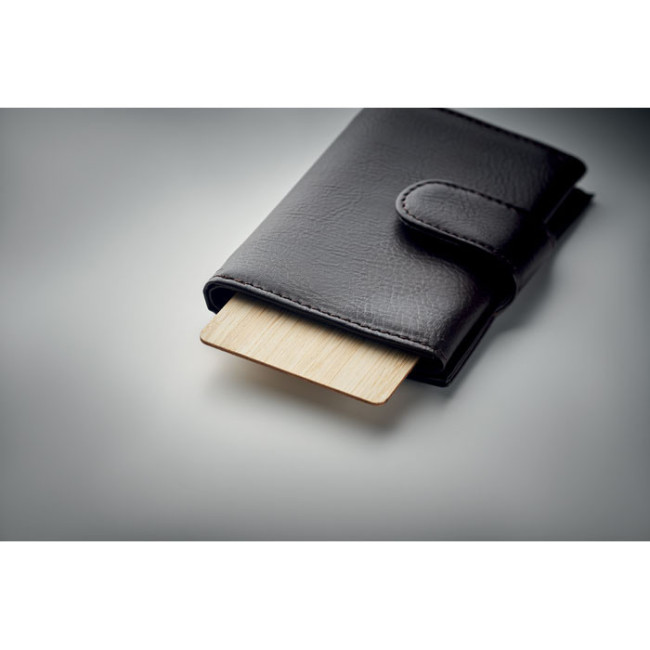 Carte anti-RFID personnalisée bambou Custos 