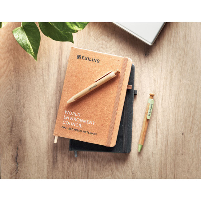 Carnet personnalisé A5 en PU recyclé baobab 