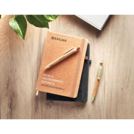 Carnet personnalisé A5 en PU recyclé baobab 