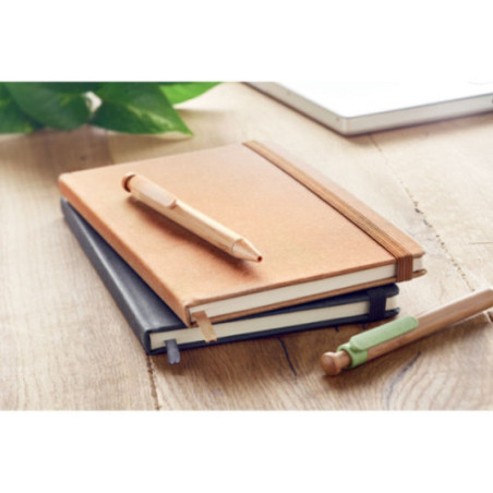 Carnet personnalisé A5 en PU recyclé baobab 
