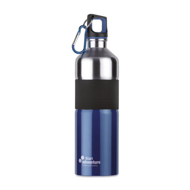 Bouteille personnalisée bicolore mousqueton 750 ml 