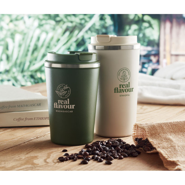 Tasse double paroi publicitaire Brace 350 ml 