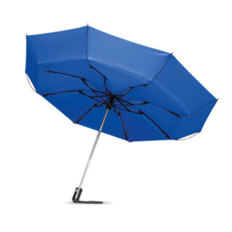 Parapluie personnalisé pliant à ouverture réversible 