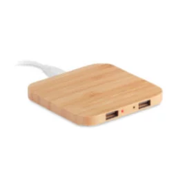 Chargeur induction bambou...