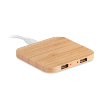 Chargeur induction bambou publicitaire CUADRO 