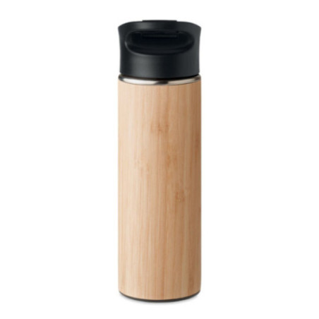 Bouteille à vide isolant en bambou Nanda 450 ml 