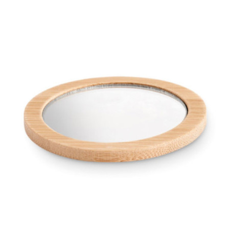 Miroir de poche en bambou Malay 