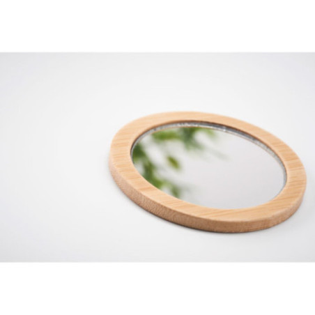 Miroir de poche en bambou Malay 