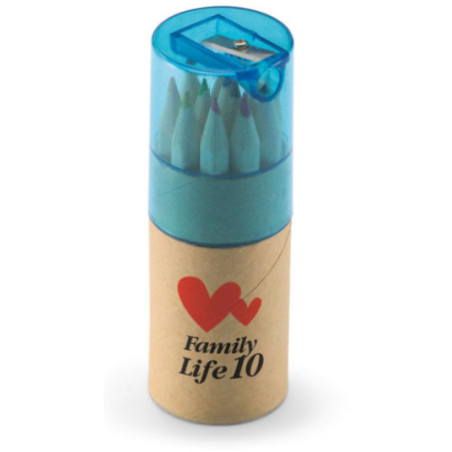 Set 12 crayons de couleurs publicitaire Lambut 