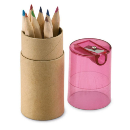 Set 12 crayons de couleurs publicitaire Lambut 